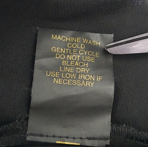 CYNTHIA STEFFE Hanna Black Sleeveless Ruffle Blouse Drawstring Waist Size Medium - Picture 14 of 14